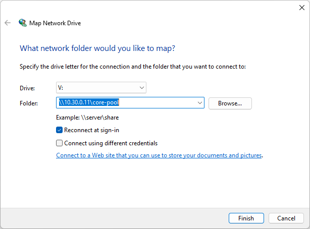 Interfaces list with vlan30